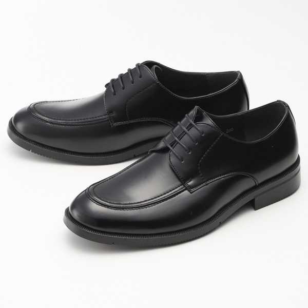 ビジネスシューズ メンズ Uチップ 幅広 3E 革靴 ブラック 黒 冠婚葬祭 軽量 紳士靴 大きい :businessshoes-a011 ...