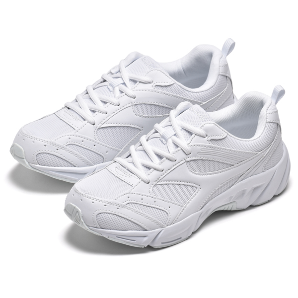 スニーカー 白 レディース メンズ キッズ シューズ 靴 軽量 子供靴 ホワイト 小学生 中学生 通学靴 運動靴 | ブランド登録なし | 01