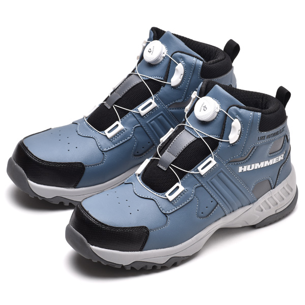 安全靴 メンズ シューズ 作業用スニーカー 先芯入り 作業靴 ハイカット ダイヤル式 靴 ハマー HUMMER | HUMMER | 02