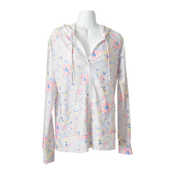 ラッシュガード 水着 レディース 体型カバー パーカー 長袖 UVカット 紫外線対策 日焼け止め | ブランド登録なし | 01