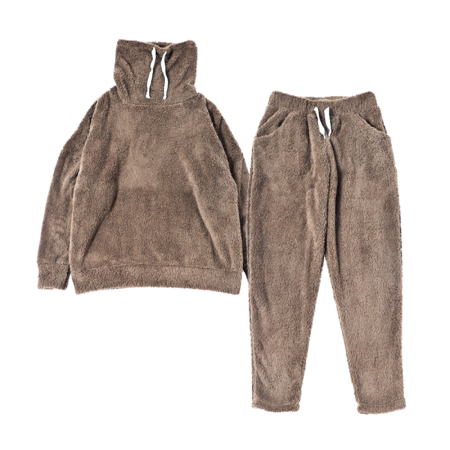 ルームウェア レディース 部屋着 着る毛布 上下セット ハイネック 女性 毛布 シープボア 暖かい 冬 おしゃれ | ブランド登録なし | 05