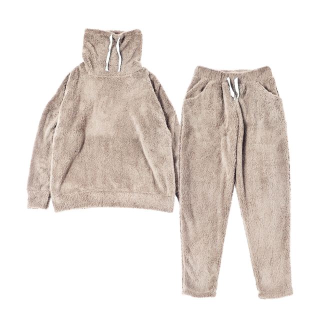 ルームウェア レディース 部屋着 着る毛布 上下セット ハイネック 女性 毛布 シープボア 暖かい 冬 おしゃれ | ブランド登録なし | 03