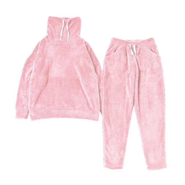 ルームウェア レディース 部屋着 着る毛布 上下セット ハイネック 女性 毛布 シープボア 暖かい 冬 おしゃれ | ブランド登録なし | 04