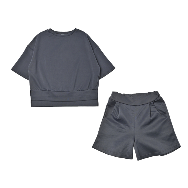 ルームウェア 部屋着 ショートパンツ セットアップ おしゃれ 可愛い 七分袖 ダンボールニット | ブランド登録なし | 03