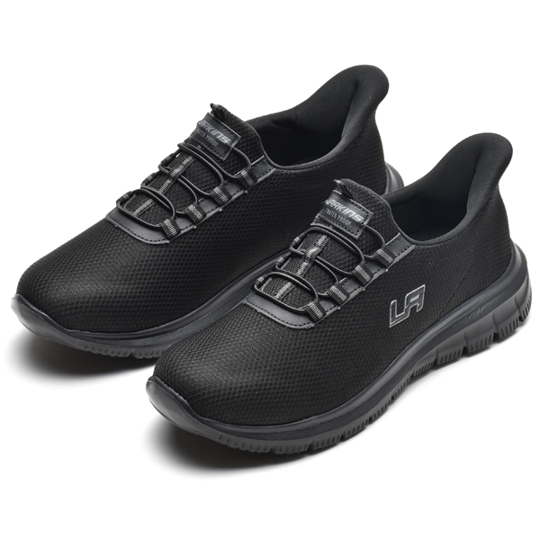 メンズスニーカー ハンズフリー スリッポン 立ったまま履ける シューズ 軽量 幅広 履きやすい 普段履き 靴 L-203 ラーキンス | LARKINS | 01