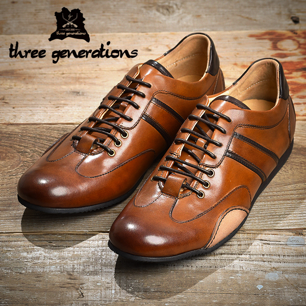 革靴 メンズ ドライビングシューズ カジュアルシューズ 本革 ビジカジシューズ スリージェネレーションズ スニーカー(10450円)