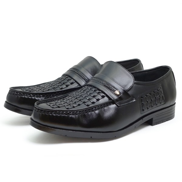 ビジネスシューズ 通気性 蒸れにくい 幅広 4E メンズ ローファー メッシュ | ブランド登録なし | 01