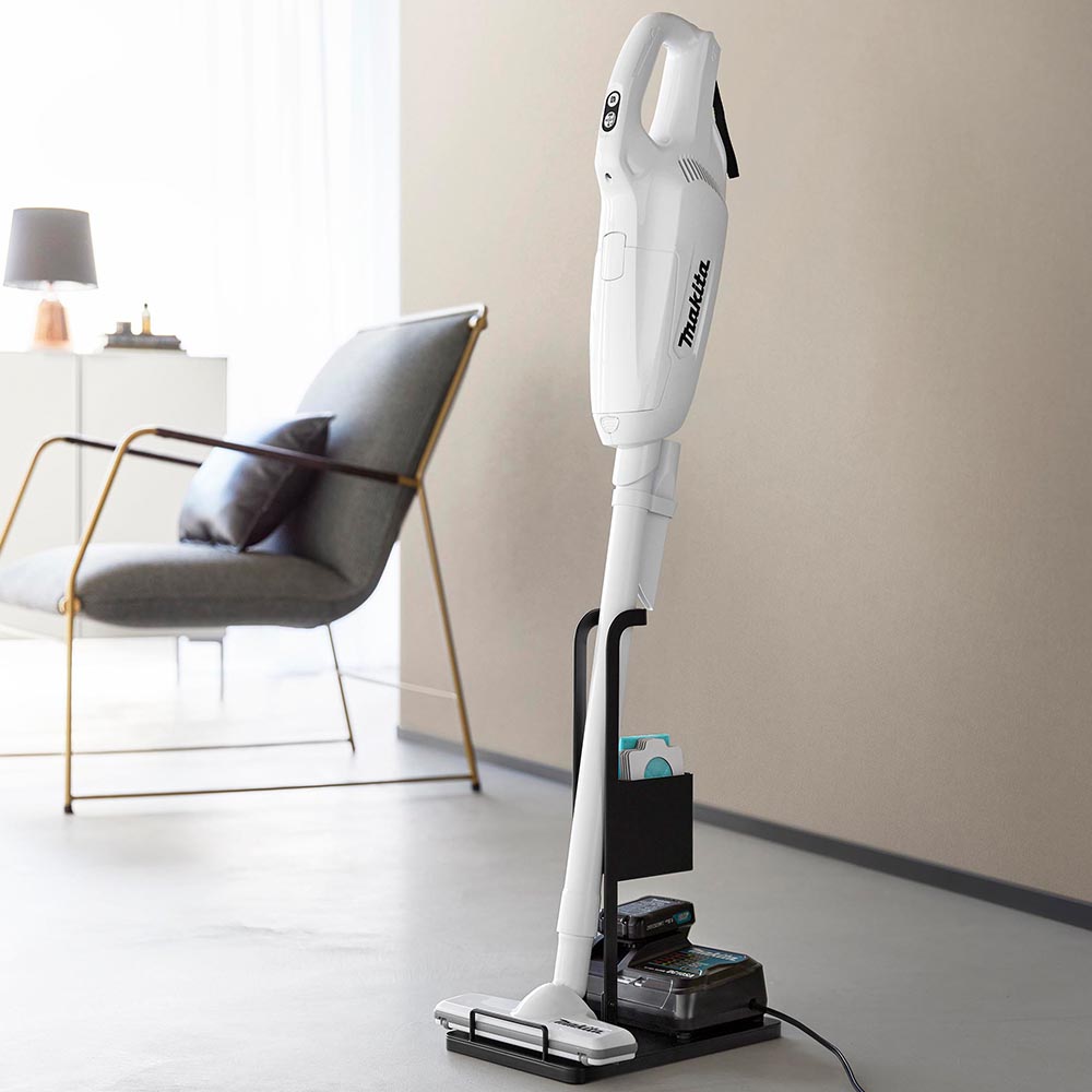 tower 山崎実業 スティッククリーナー紙パック＆充電器収納スタンド