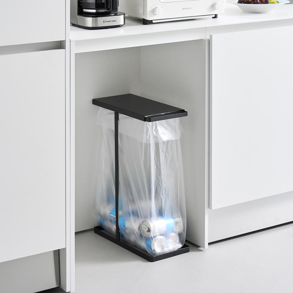 山崎実業 tower 引き出す分別ゴミ袋ホルダー タワー スリム 45L ごみ袋ホルダー ゴミ袋スタンド 分別 ホワイト ブラック 10264 10265 | tower | 03