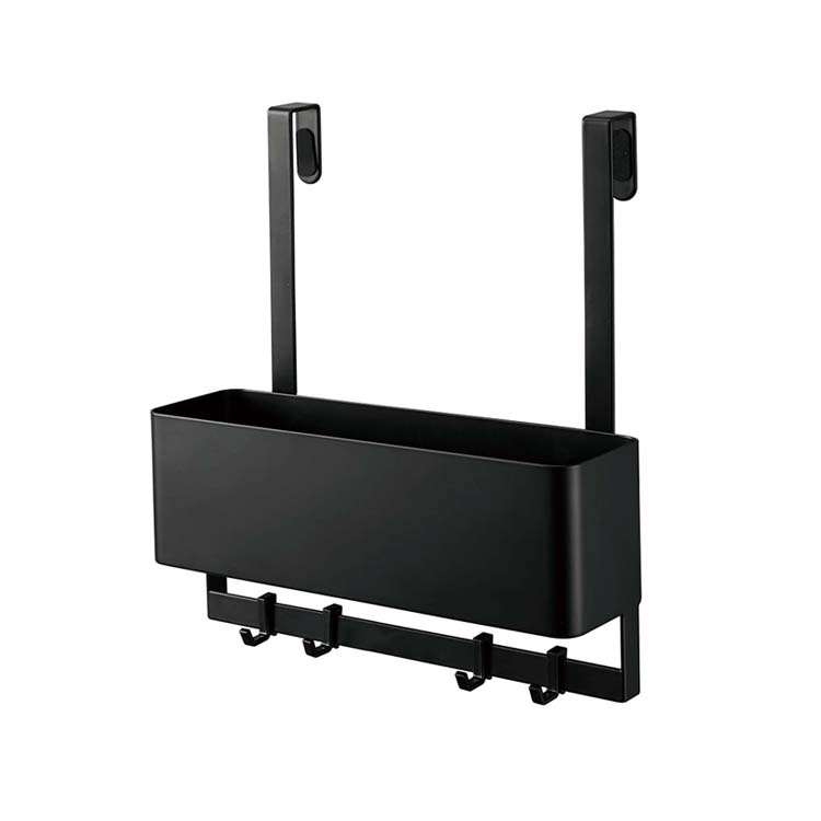 山崎実業 玄関 smart フック付きひっかけ下駄箱扉収納ラック スマート