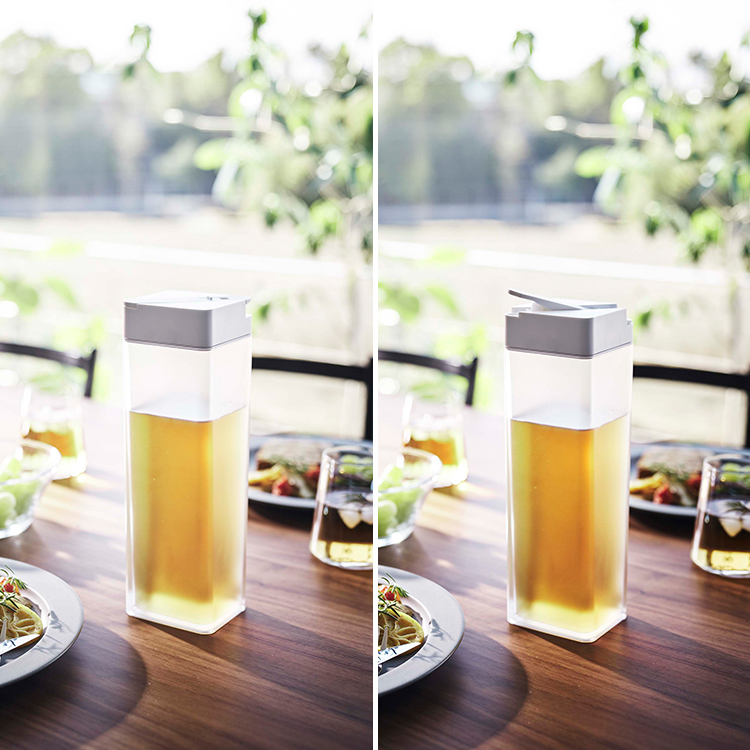 山崎実業 タワー tower 倒して置ける冷水筒 タワー 水筒 麦茶 横置き 立て置き ボトル シンプル おしゃれ ホワイト ブラック 5724 5725 | tower | 03