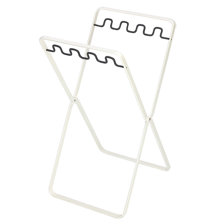 山崎実業 プレート キッチン Plate レジ袋スタンドプレート ブラック 6190 台所 ゴミ袋掛け シンプル 整理整頓 分別 ゴミ箱 | Plate(山崎実業) | 01