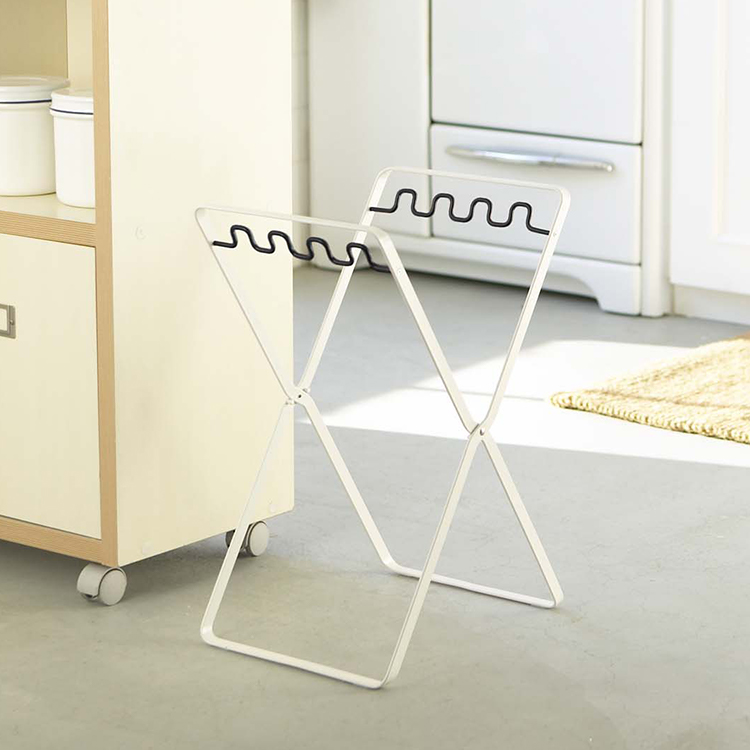 山崎実業 プレート キッチン Plate レジ袋スタンドプレート ブラック 6190 台所 ゴミ袋掛け シンプル 整理整頓 分別 ゴミ箱 | Plate(山崎実業) | 02