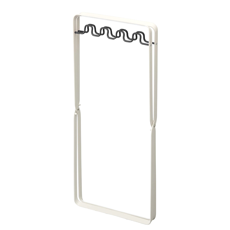 山崎実業 プレート キッチン Plate レジ袋スタンドプレート ブラック 6190 台所 ゴミ袋掛け シンプル 整理整頓 分別 ゴミ箱 | Plate(山崎実業) | 06