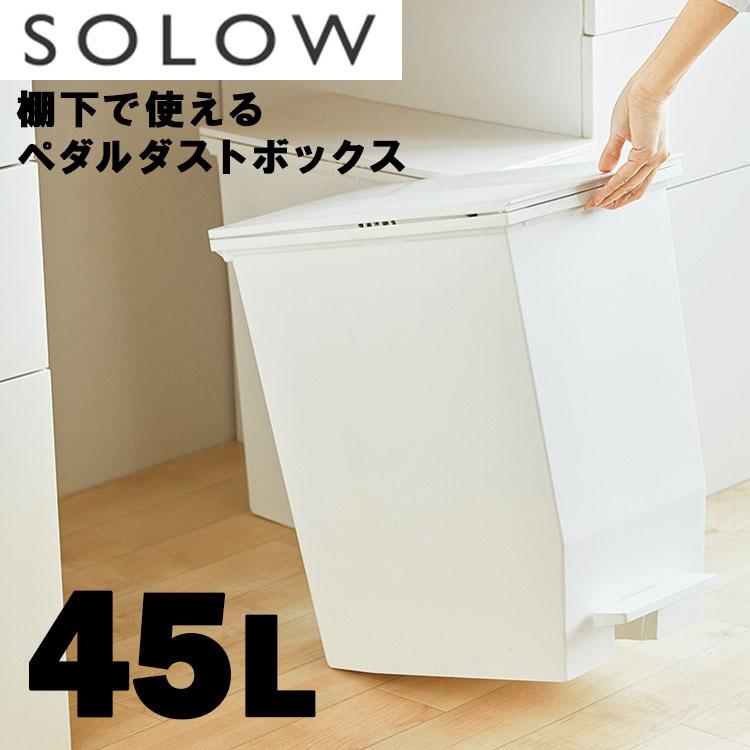 ゴミ箱 45リットル SOLOW（ソロウ） ペダルオープンツイン45L risu リス