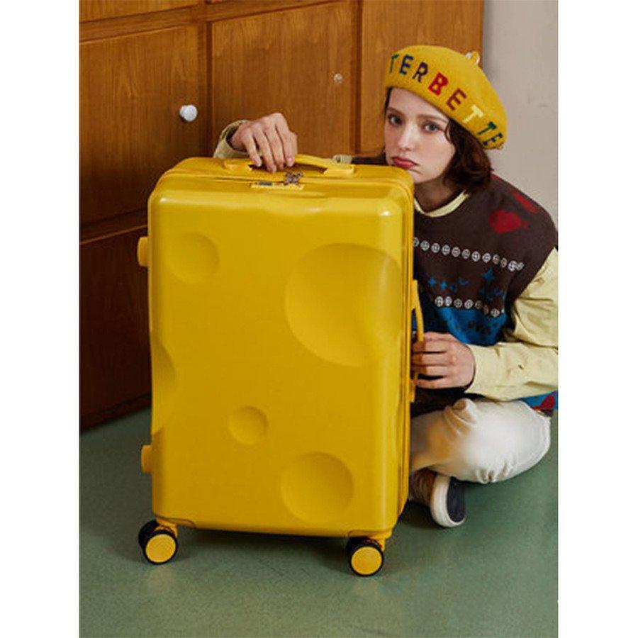 直輸入品激安スーツケース キャリーケース チーズ 機内持ち込み 短途旅行 出張 キャリーバッグ キャリーケース 軽量 おしゃれ ins人気 かわいい  小型 3-5日用 Sサイズ 6色 スーツケース、キャリーバッグ