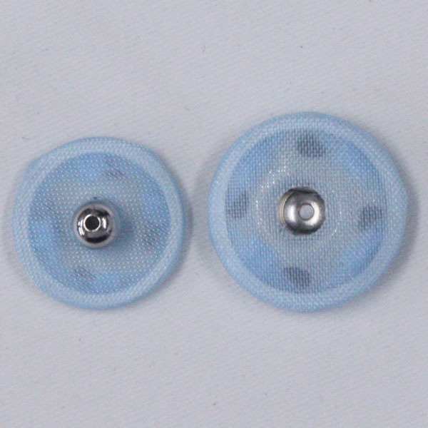 くるみん ボタン くるみスナップボタン 14mm 044 サックス Ni / 6セット