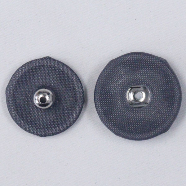 ボタン くるみボタン スナップボタン 25mm １セット 09 黒 縫いつけスナップ 厚め生地 つつみスナップ きものスナップ ボタン 手芸 通販