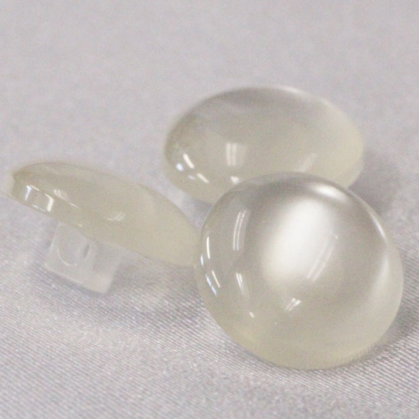 ボタン プラスチックボタン 10mm 10個入 釦 裏足付 白 ホワイト