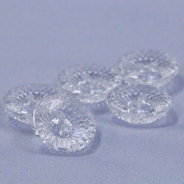 ボタン プラスチックボタン ダイヤモンドカット 透明 10mm 10個入 シャツ ブラウス アクセント飾り向 ボタン 手芸 通販  :F5603-10:assure アシュレ 通販 