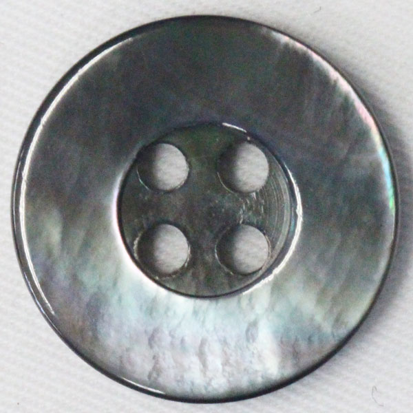 ボタン 貝ボタン 黒蝶貝 20mm 1個入 釦 天然素材 シェルボタン