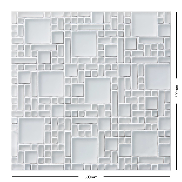 名古屋モザイク / a キューブ A Cube 10〜50角ミックス裏ネット貼り(マット) 11シート入 ACB-8DS-1M  アートモザイクタイル(ケース)