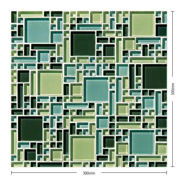 名古屋モザイク / a キューブ A Cube 10〜50角ミックス裏ネット貼り 