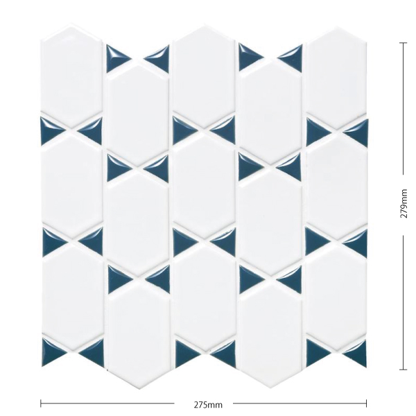 アートモザイクタイル(ケース) ベリエ Belier 90×52変形六角形・26.1