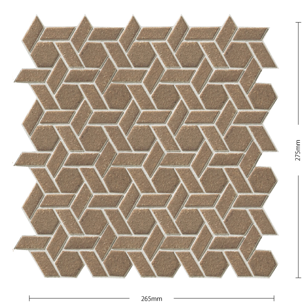 アートモザイクタイル(ケース) クレイドロップ Claydrop 32×28六角形