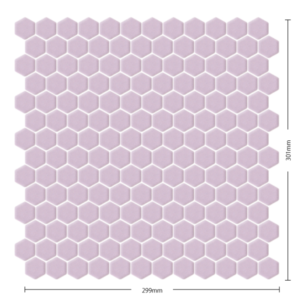 名古屋モザイク / ヘキサゴン Hexagon 22六角形紙貼り プレーン 30 