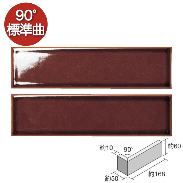 名古屋モザイク / ひだS Hida-S 90°標準曲り(接着) 80枚入 HSN-MH