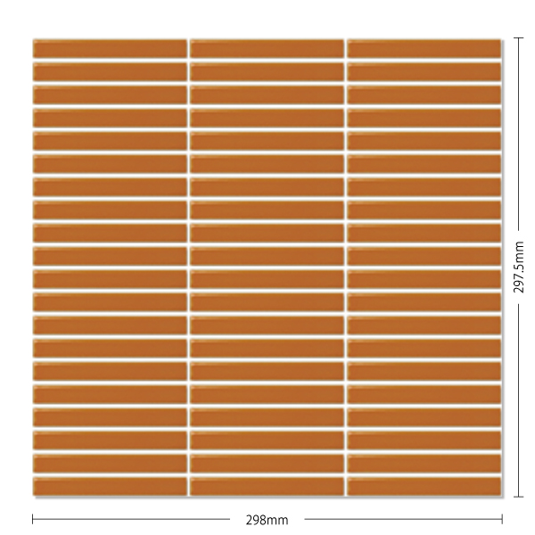 内装用壁タイル(ケース) インプル 100x15ボーダー平表紙張り ブライト