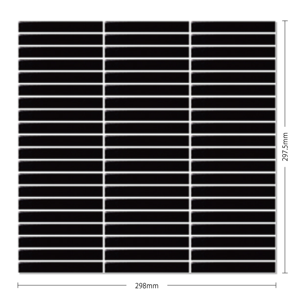 内装用壁タイル(ケース) インプル 100x15ボーダー平表紙張り 22