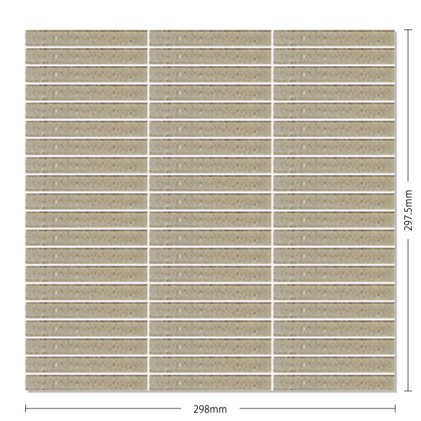 内装用壁タイル(ケース) インプル 100x15ボーダー平表紙張り 22