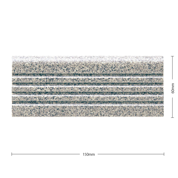 名古屋モザイク / 6号階段タイル Rokugou Kaidan 150×60mm ブルーグレー斑 K-6S 内外装床タイル(ケース) : k-6s  : ASTAS online shop - 通販 - Yahoo!ショッピング