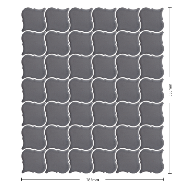 名古屋モザイク / コラベル Corabel 64×56異形紙貼り Bパターン 施釉  