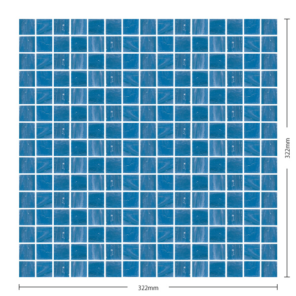 アートモザイクタイル(ケース) シエルグラス Siel Glass コラル 20角紙