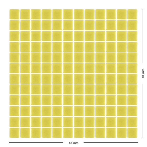 アートモザイクタイル(ケース) シトローナ Sitorona 22.5角紙貼り 黄色