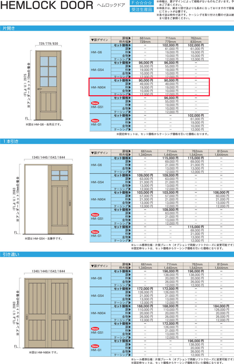 KIMURA SELECTION 室内ドア Skog スコーグ 天然木質内装ドア E-naドア