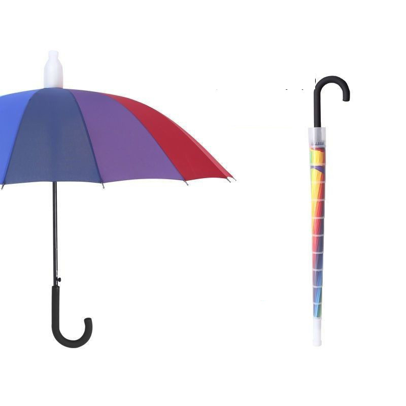 スライドカバー 付き 傘 濡れない ぬれない 傘ケース 傘 カバー 雨傘 長傘 スライドケース グラ...
