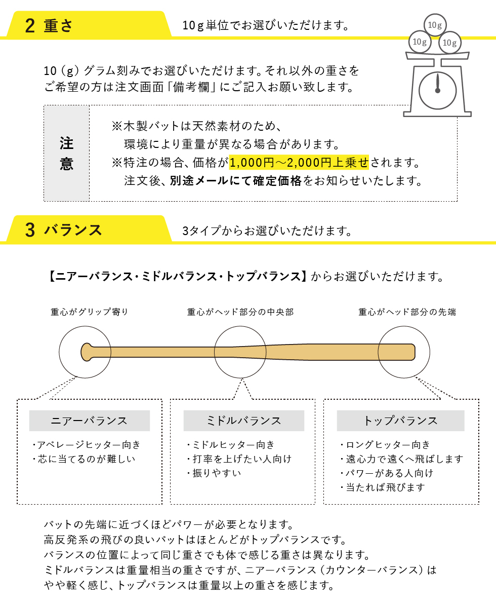 ASTRAL☆K 日本製オーダーメイドバット 硬式（ホワイト アッシュ 