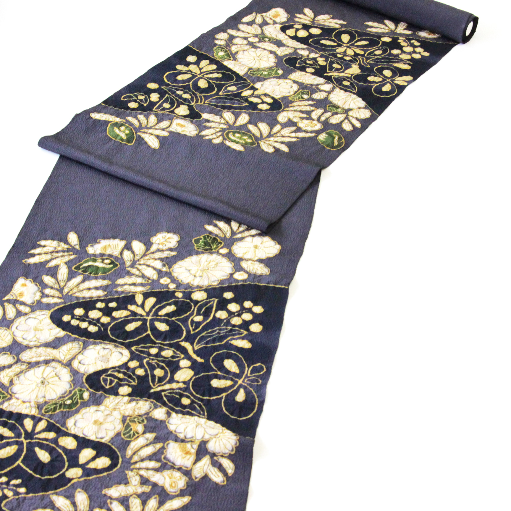 帯 根善織物 特選桶絞り 九寸名古屋帯 あすかや [商品番号9nobi1646