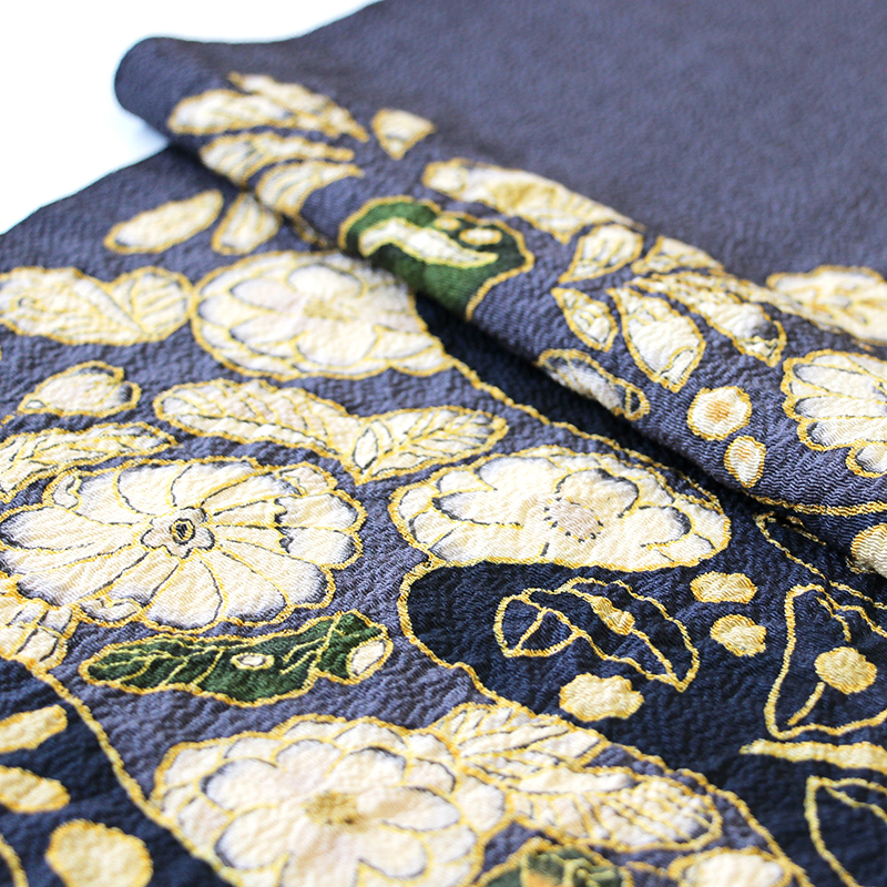 帯 根善織物 特選桶絞り 九寸名古屋帯 あすかや [商品番号9nobi1646