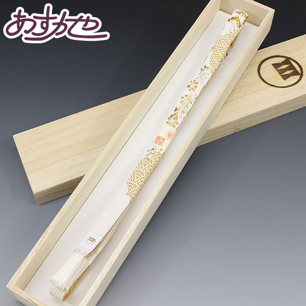 帯締め 紐の渡敬謹製 高麗両胴静海撚房 手組 刺繍 あすかや [商品番号 