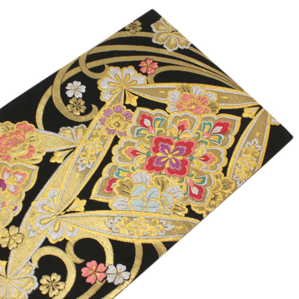 No.4310　袋帯　樹(たつき)上田茂樹　振袖　正絹　六通　未仕立　新品未使用 着物 帯 樹 上田茂樹謹製 振袖用 袋帯 美希 あすかや [商品番号fo2404