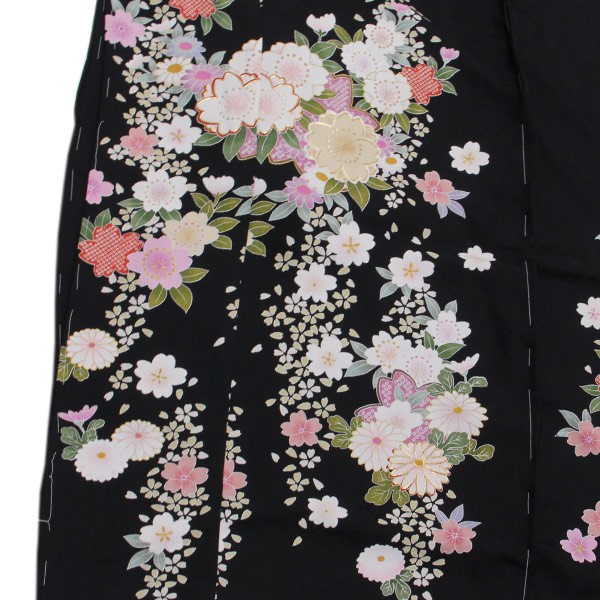 ✲豪華 刺繍 お振り袖 平和屋着物□豪華振袖 駒刺繍 草花文 金彩 正絹 逸品 CAAU3676xi