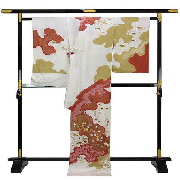 着物 十日町の名門 青柳謹製 絞り桶染め 訪問着 あすかや [商品番号 着物 十日町の名門 青柳謹製 絞り桶染め 訪問着 あすかや [商品番号