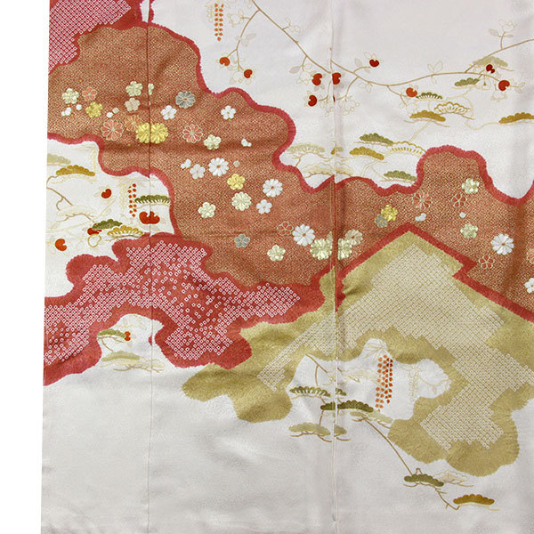 着物 十日町の名門 青柳謹製 絞り桶染め 訪問着 あすかや [商品番号