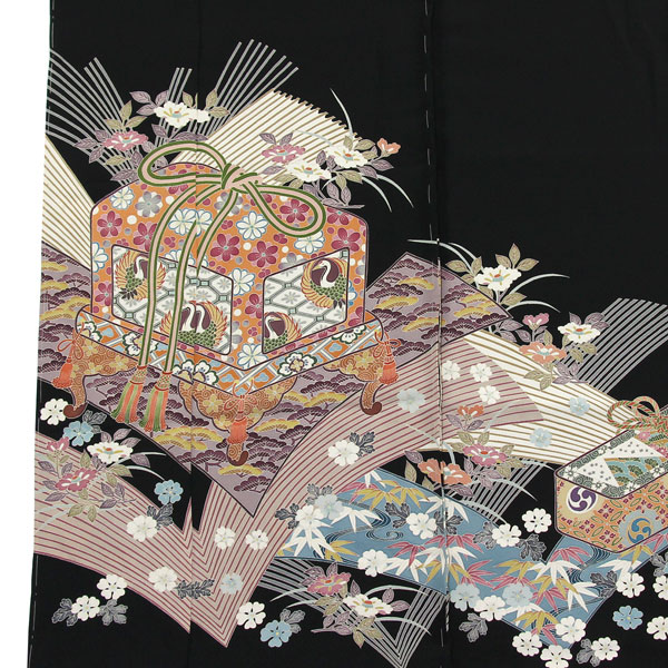 着物 本加賀友禅伝統工芸品 黒留袖 森村加泉作 至宝興 あすかや [商品 