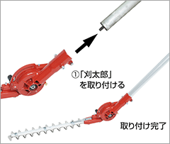 「刈太郎」の取り付け